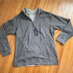 Rainforest pullover shirt reversible nwt dark & light gray size medium